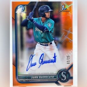 Juan Querecuto 1st Bowman On-Card Auto